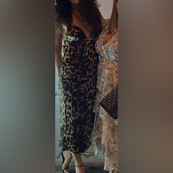 Zara long animal print dress EUC - Picture 4 of 4
